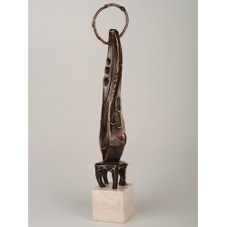 Evanghelist I - sculptură în bronz, artist Liviu Bumbu